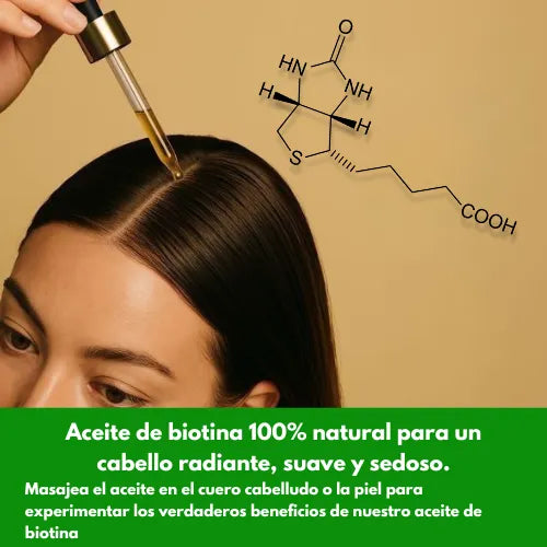 Aceite de biotina para el crecimiento del cabello