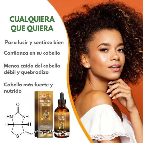 Aceite de biotina para el crecimiento del cabello